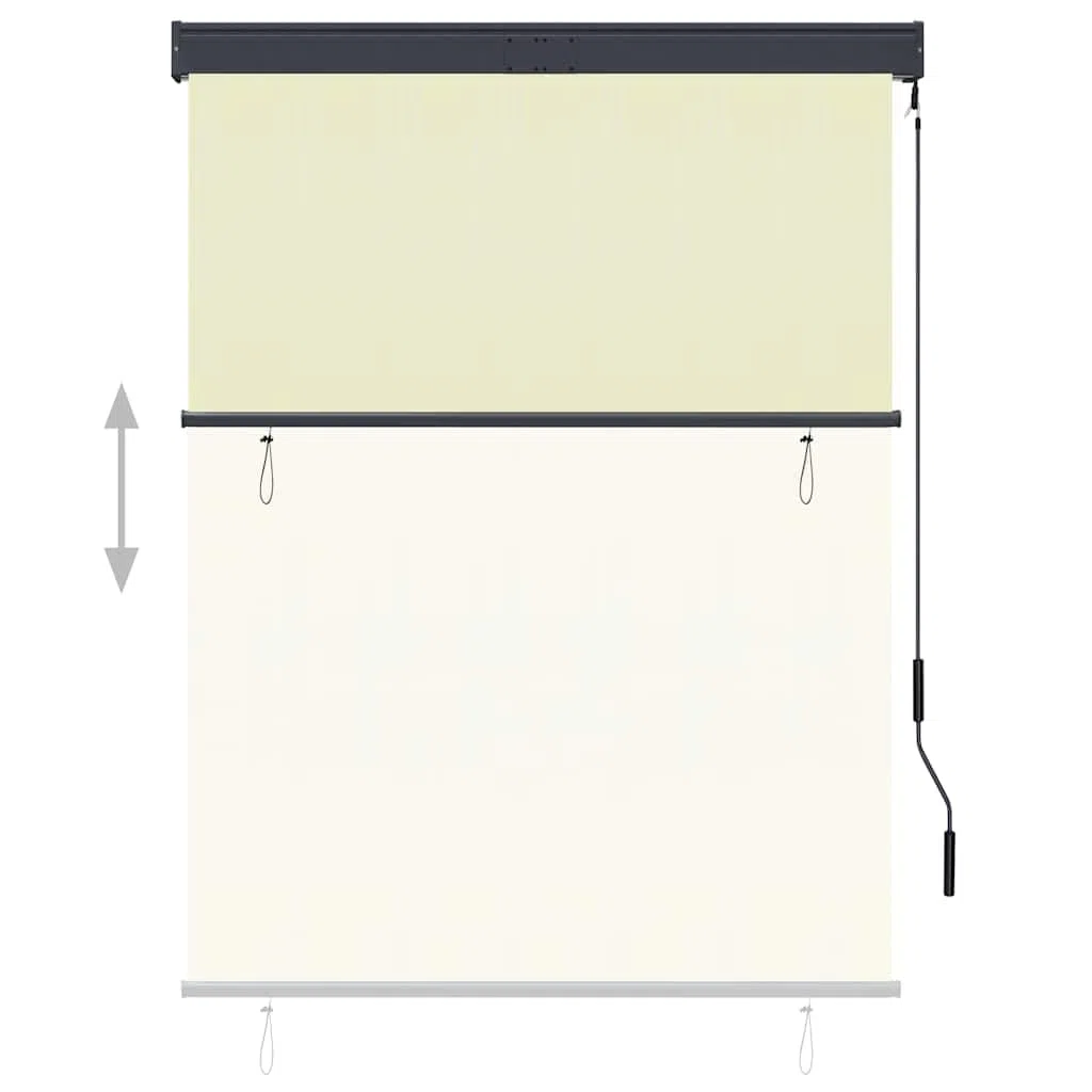 Store Roulant Extérieur 120 x 250 cm Crème
