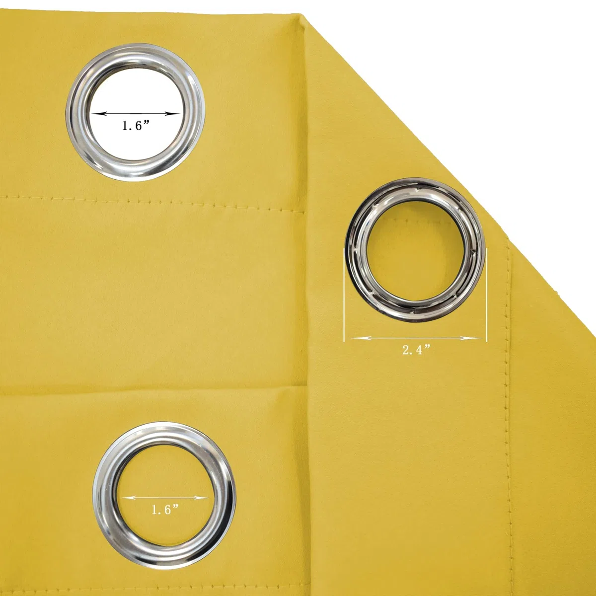 Revêtement extérieur imperméable avec œillets – 1 pièce jaune pour balcon, terrasse et terrasse – 254 x 305 cm, parfait pour protéger l'intimité et le soleil