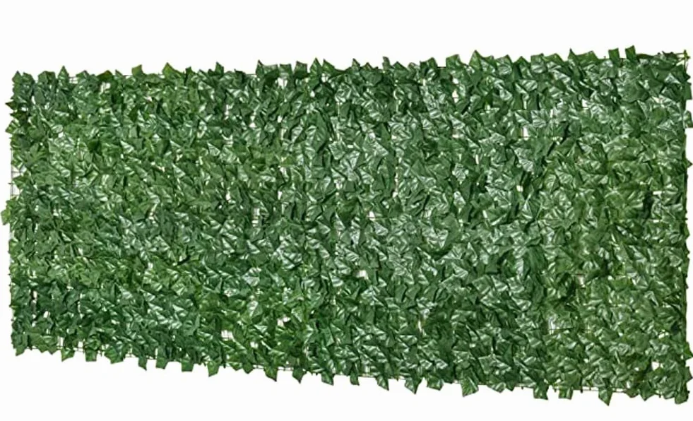 Treillis mural pour plantes artificielles – Clôture d'intimité pour verdure extérieure, clôture réaliste pour jardin, terrasse et balcon