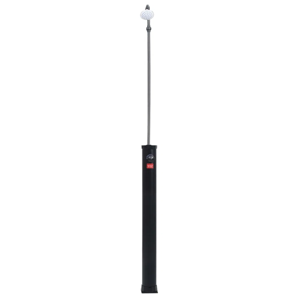 Douche Solaire de Jardin Noir 215 cm 8 L, Douche de Jardin pour Camping, Jardin, Piscine, Extérieure