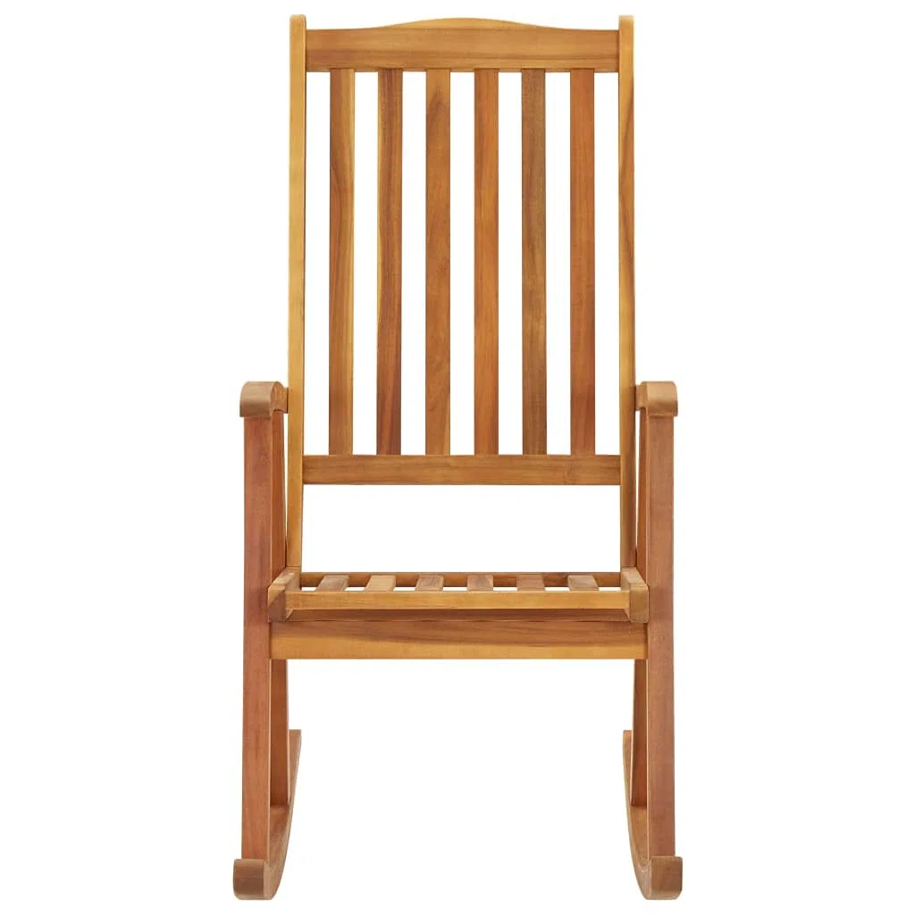 Homgoday Rocking Chair with Cushions Solid Acacia Wood (311844+43181), Chaises de salle à manger pour jardin, Chaises d'extérieur, Mobilier de chaise de jardin, Mobilier d'extérieur