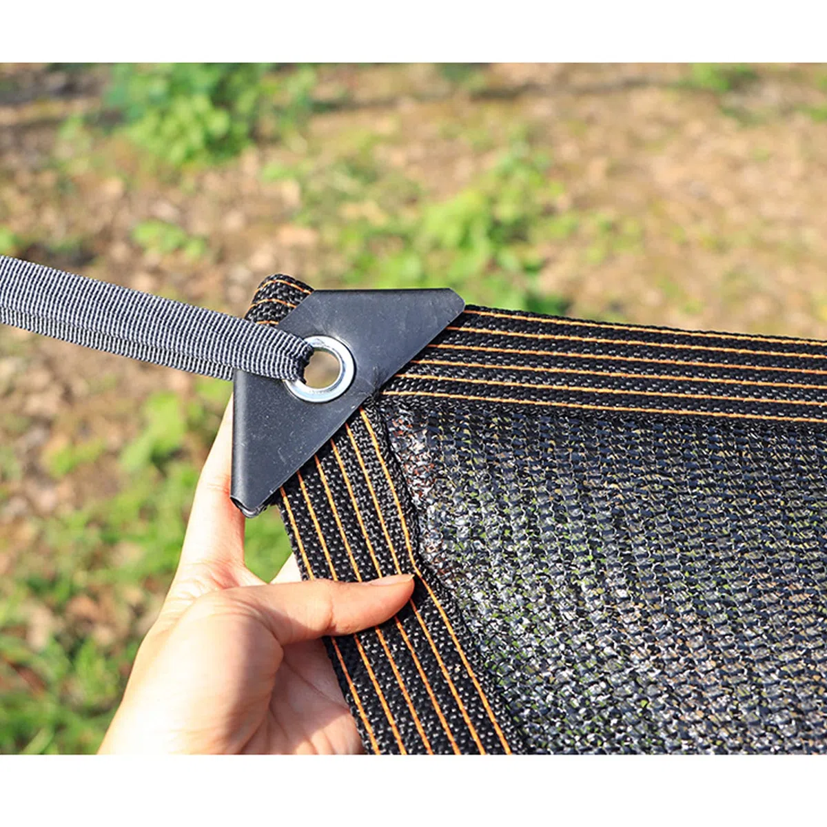 Bâche en maille noire anti-poussière 90 % anti-soleil, 9 x 10 m / 30x33ft, filet d'extérieur pour serre et protection des plantes de jardin – Facile à accrocher, parfait pour les fleurs et légumes