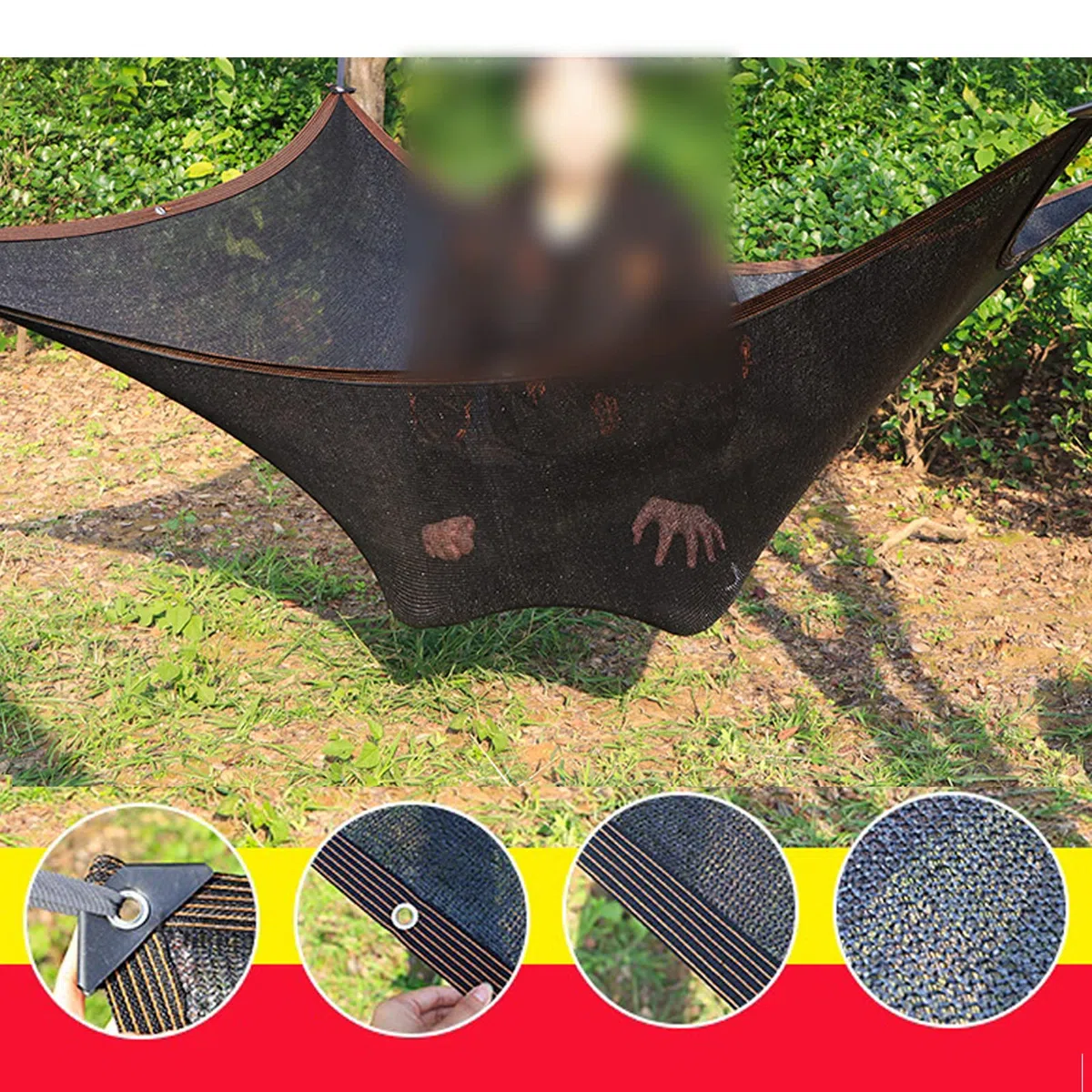 Bâche en maille noire anti-poussière 90 % anti-soleil, 9 x 10 m / 30x33ft, filet d'extérieur pour serre et protection des plantes de jardin – Facile à accrocher, parfait pour les fleurs et légumes